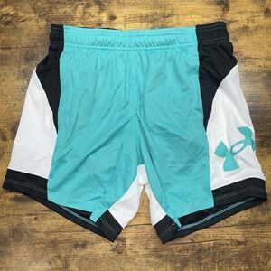 Under Armour Women's Size Small  Baseline 6" Basketball ShortsTeal White 1370301